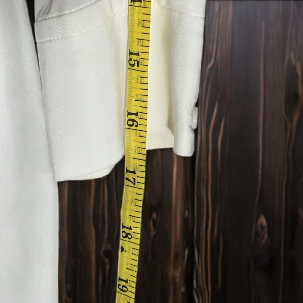 Zara Oversized Long Sleeve Button Shirt - White - XL - Picture 7 of 10